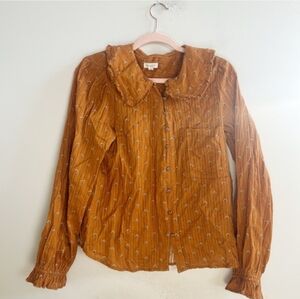 Anthropologie Pilcro Kiera floral blouse